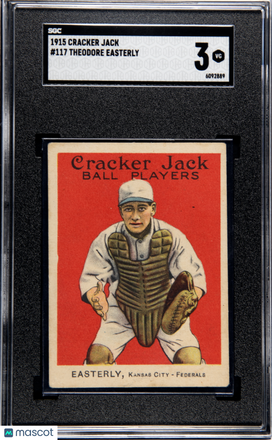 1915 Cracker Jack Theodore Easterly #117 SGC 3