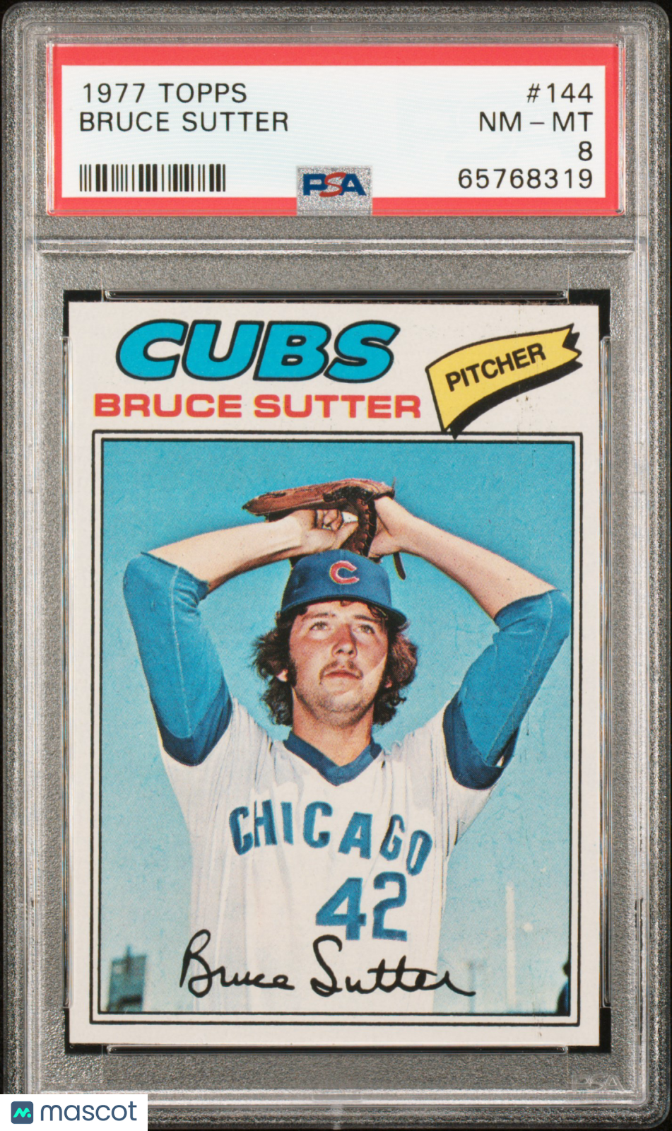 1977 Topps Bruce Sutter #144 PSA 8