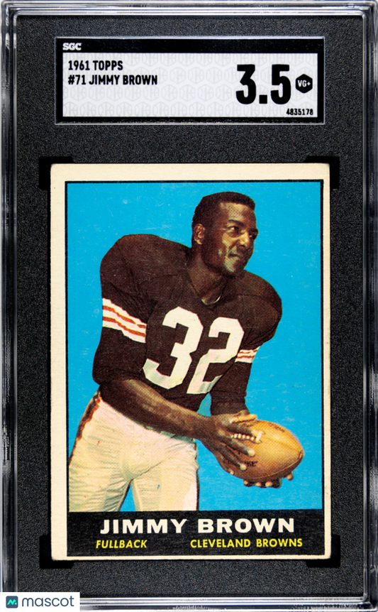 1961 Topps Jimmy Brown #71 SGC 3.5