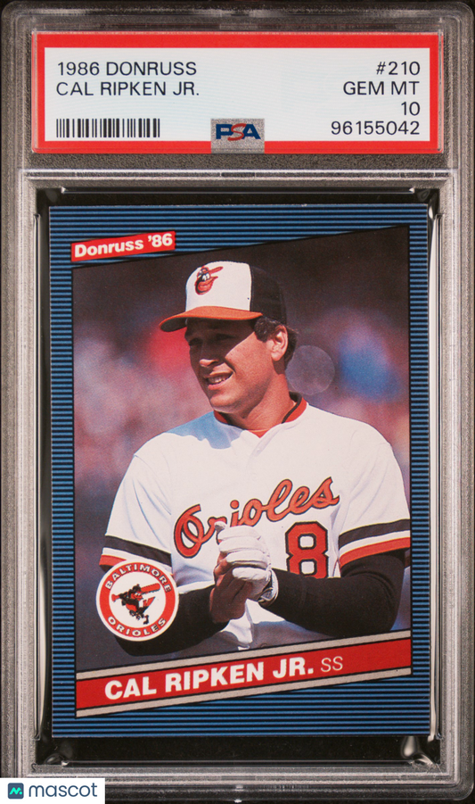 1986 Donruss Cal Ripken JR. #210 PSA 10