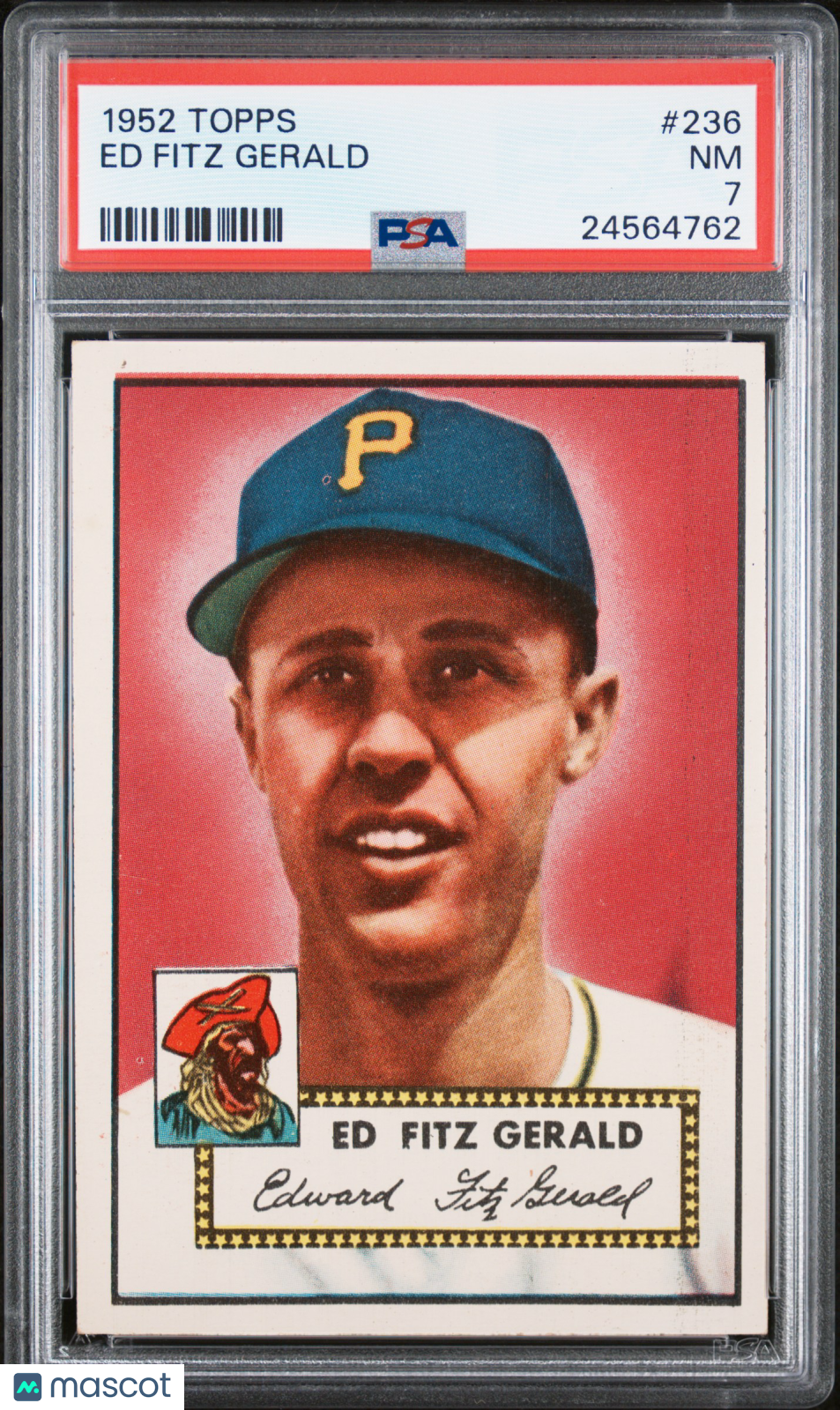 1952 Topps Ed Fitz Gerald #236 PSA 7