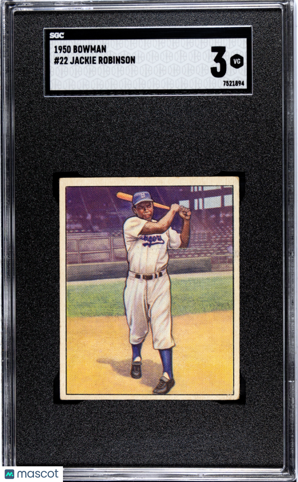 1950 Bowman Jackie Robinson #22 SGC 3
