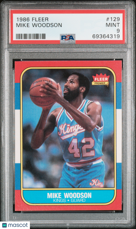 1986 Fleer Mike Woodson #129 PSA 9