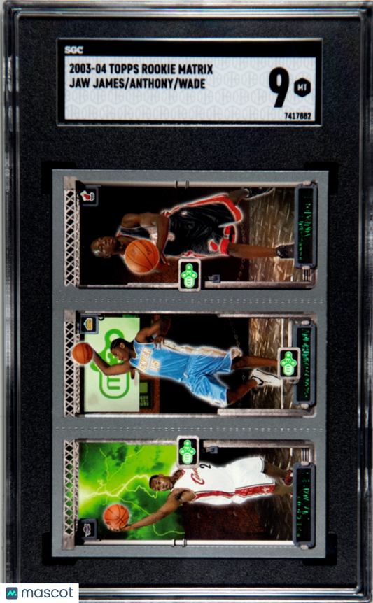 2003 Topps Rookie Matrix Wade Anthony James #JAW SGC 9
