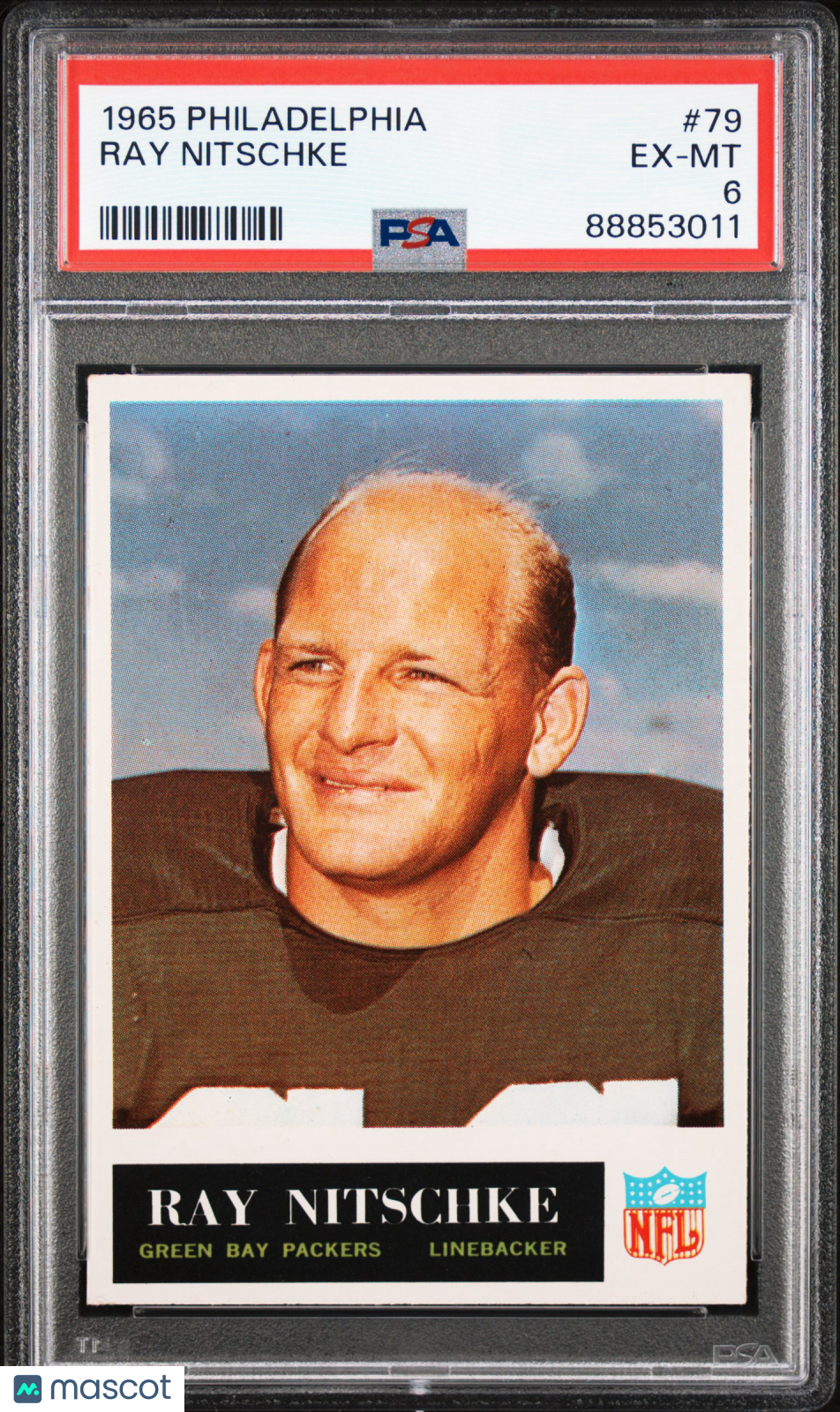 1965 Philadelphia Ray Nitschke #79 PSA 6