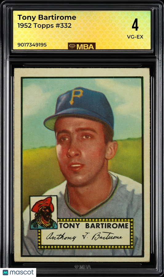 1952 Topps Tony Bartirome #332 MBA 4