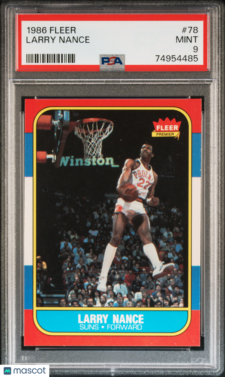 1986 Fleer Larry Nance #78 PSA 9