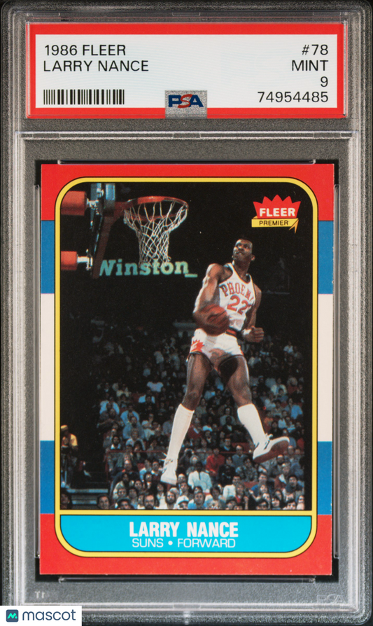 1986 Fleer Larry Nance #78 PSA 9