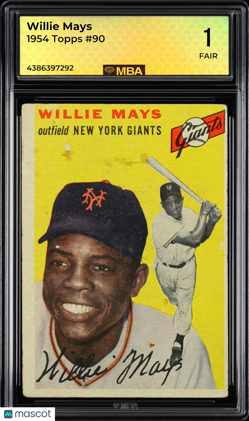 1954 Topps Willie Mays #90 MBA 1