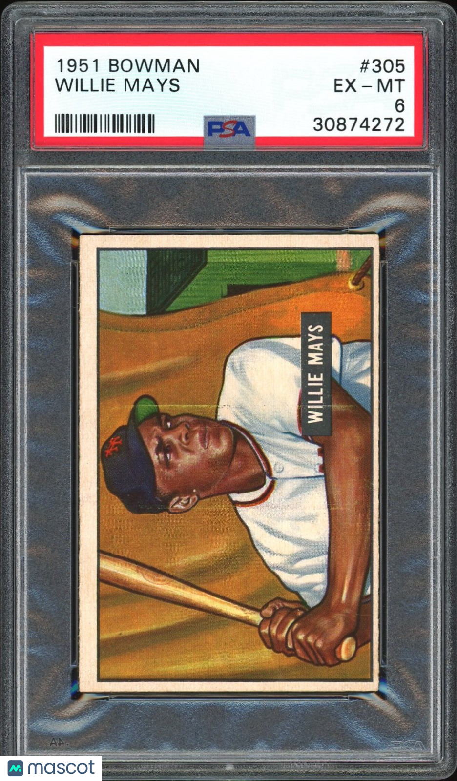 1951 Bowman Willie Mays #305 PSA 6