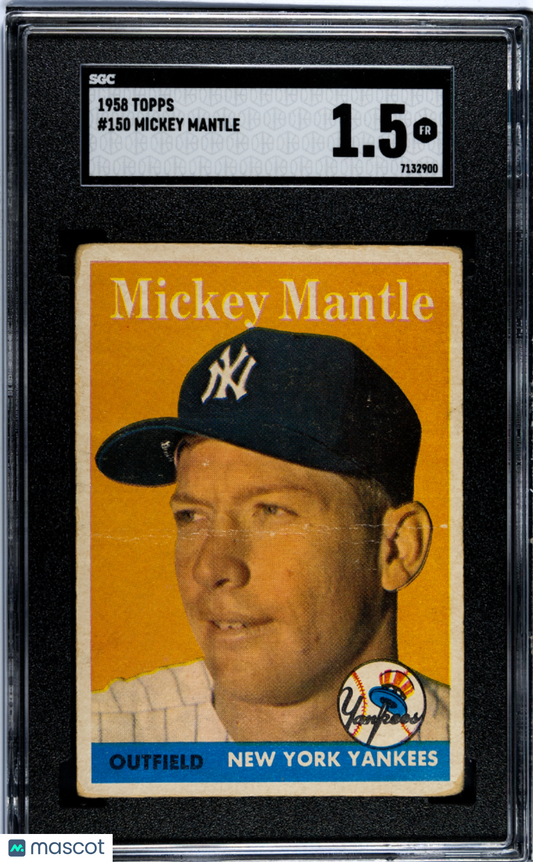 1958 Topps Mickey Mantle #150 SGC 1.5