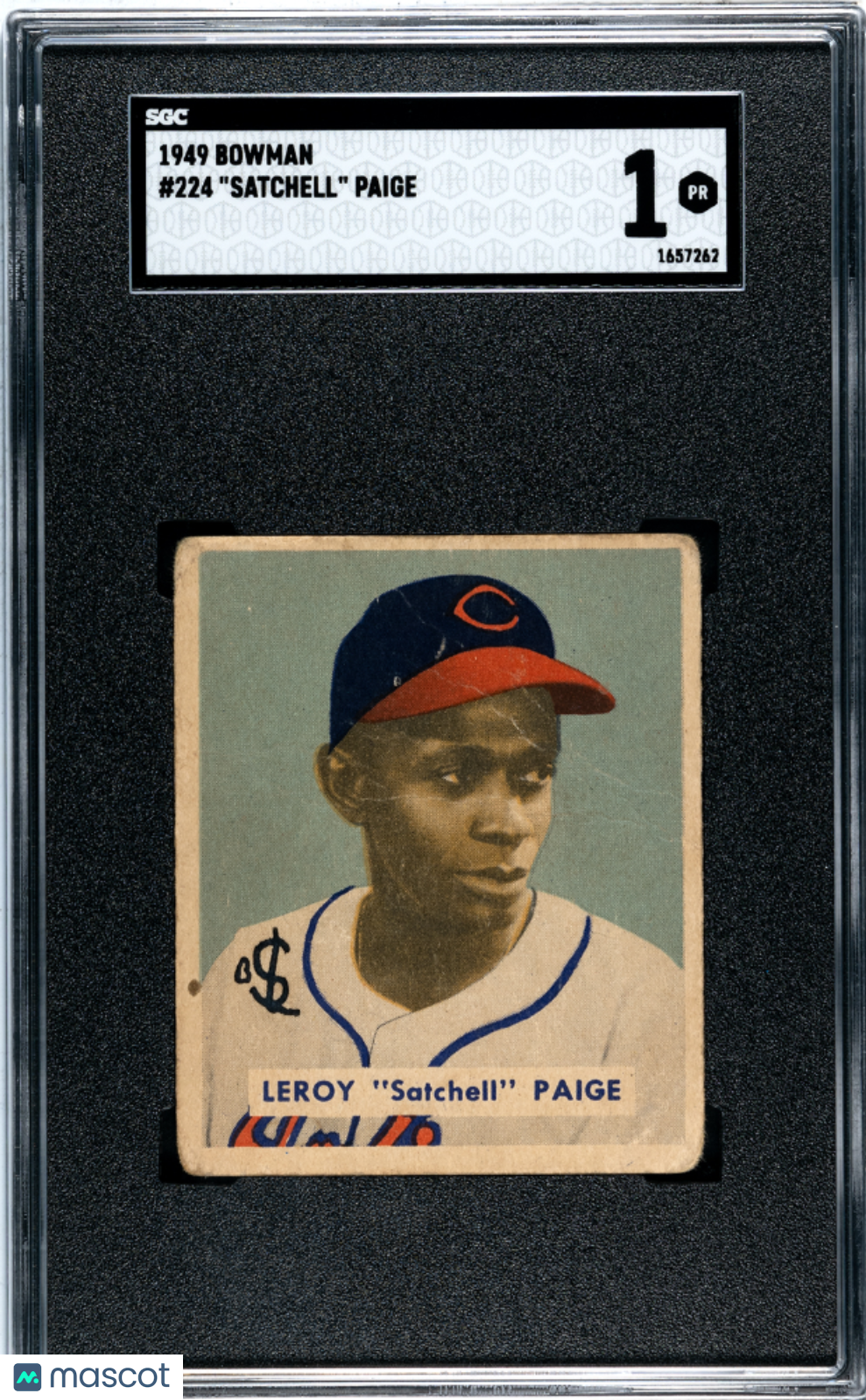 1949 Bowman Satchell Paige #224 SGC 1