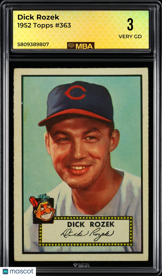 1952 Topps Dick Rozek #363 MBA 3