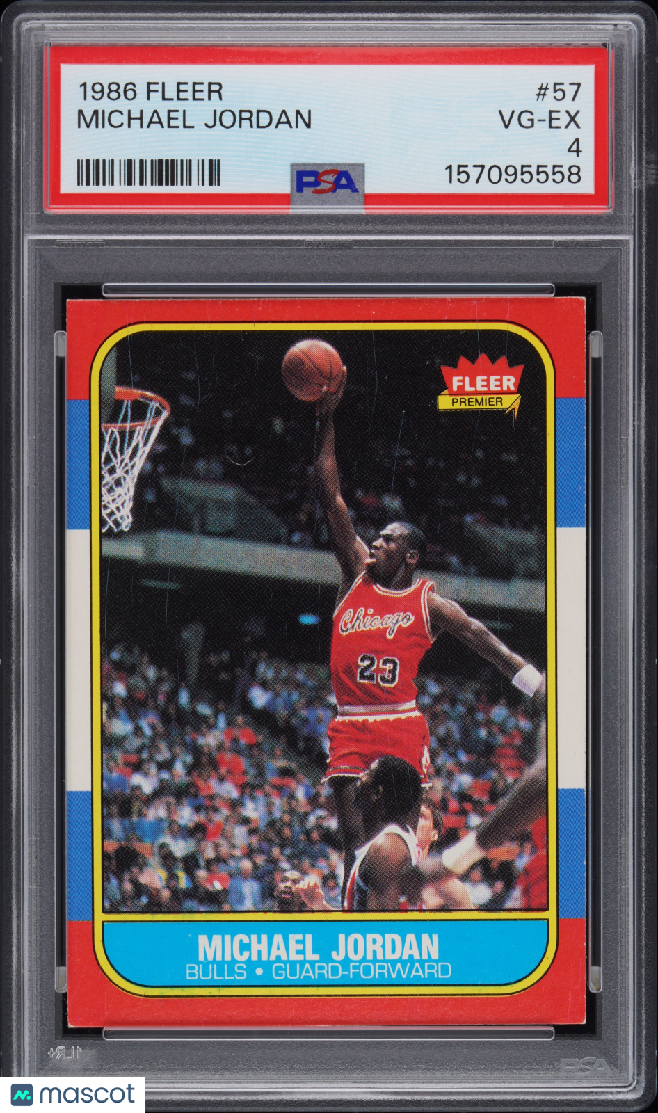 1986 Fleer Michael Jordan #57 PSA 4