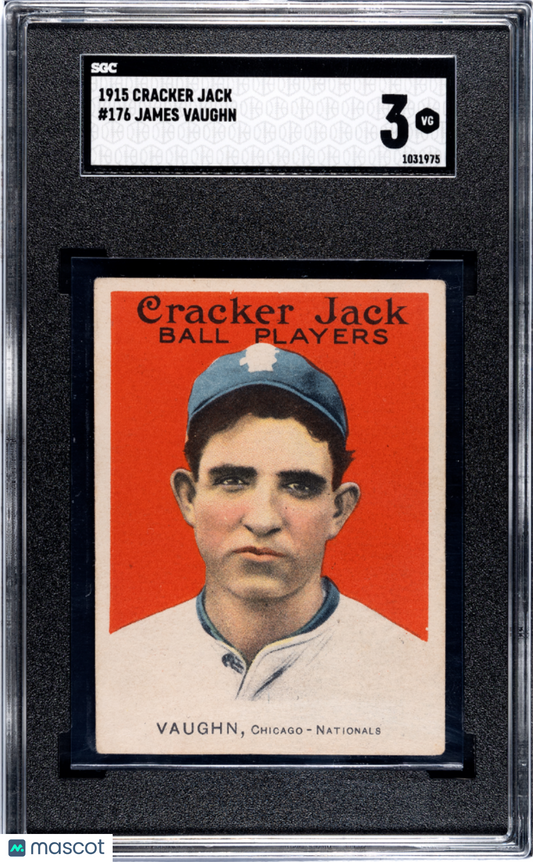 1915 Cracker Jack James Vaughn #176 SGC 3