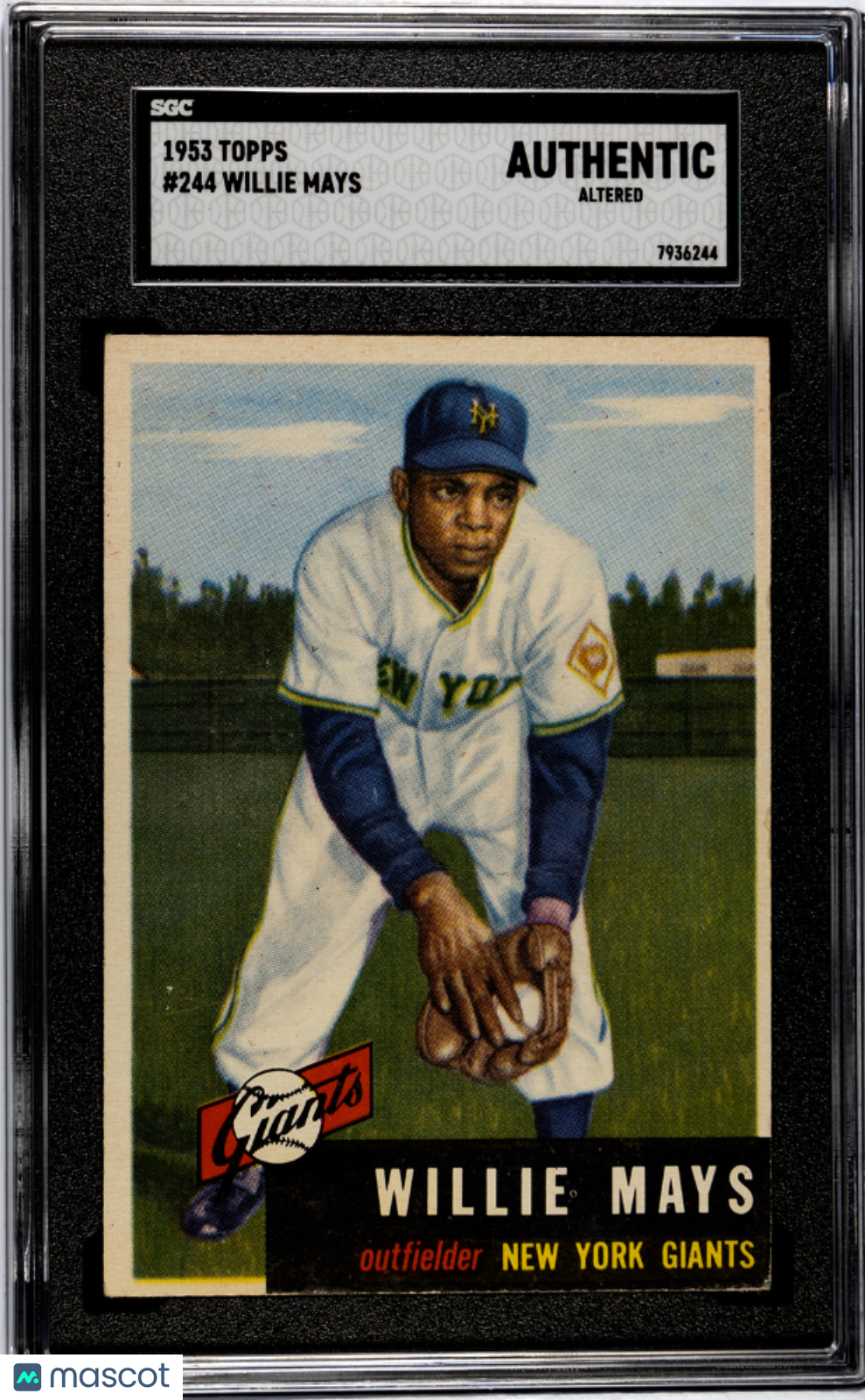 1953 Topps Willie Mays #244 SGC A