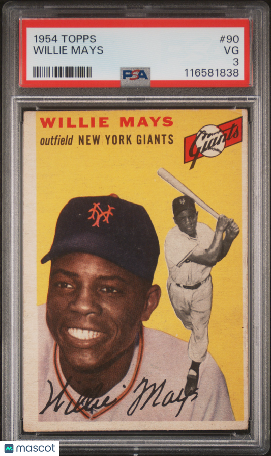 1954 Topps Willie Mays #90 PSA 3