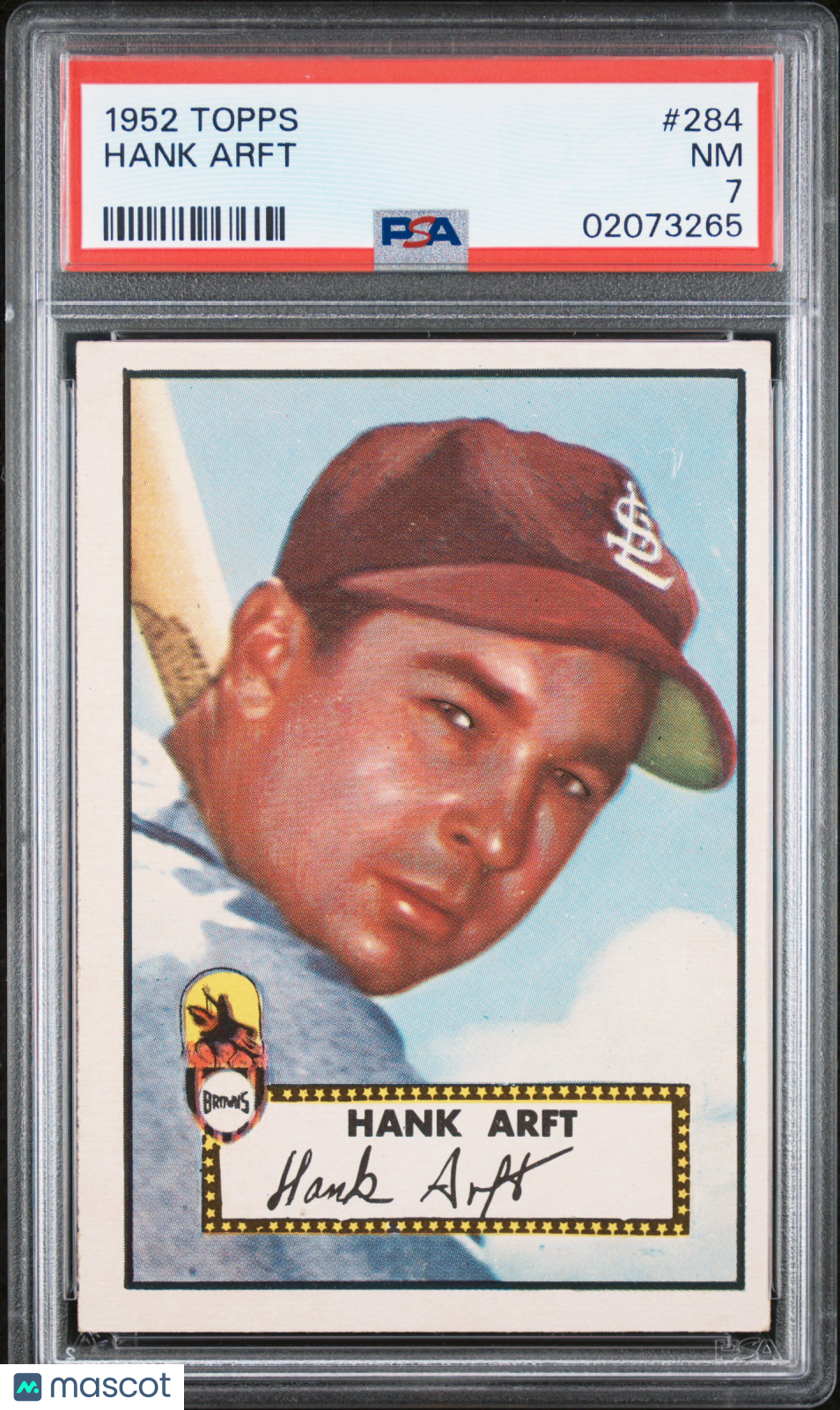 1952 Topps Hank Arft #284 PSA 7
