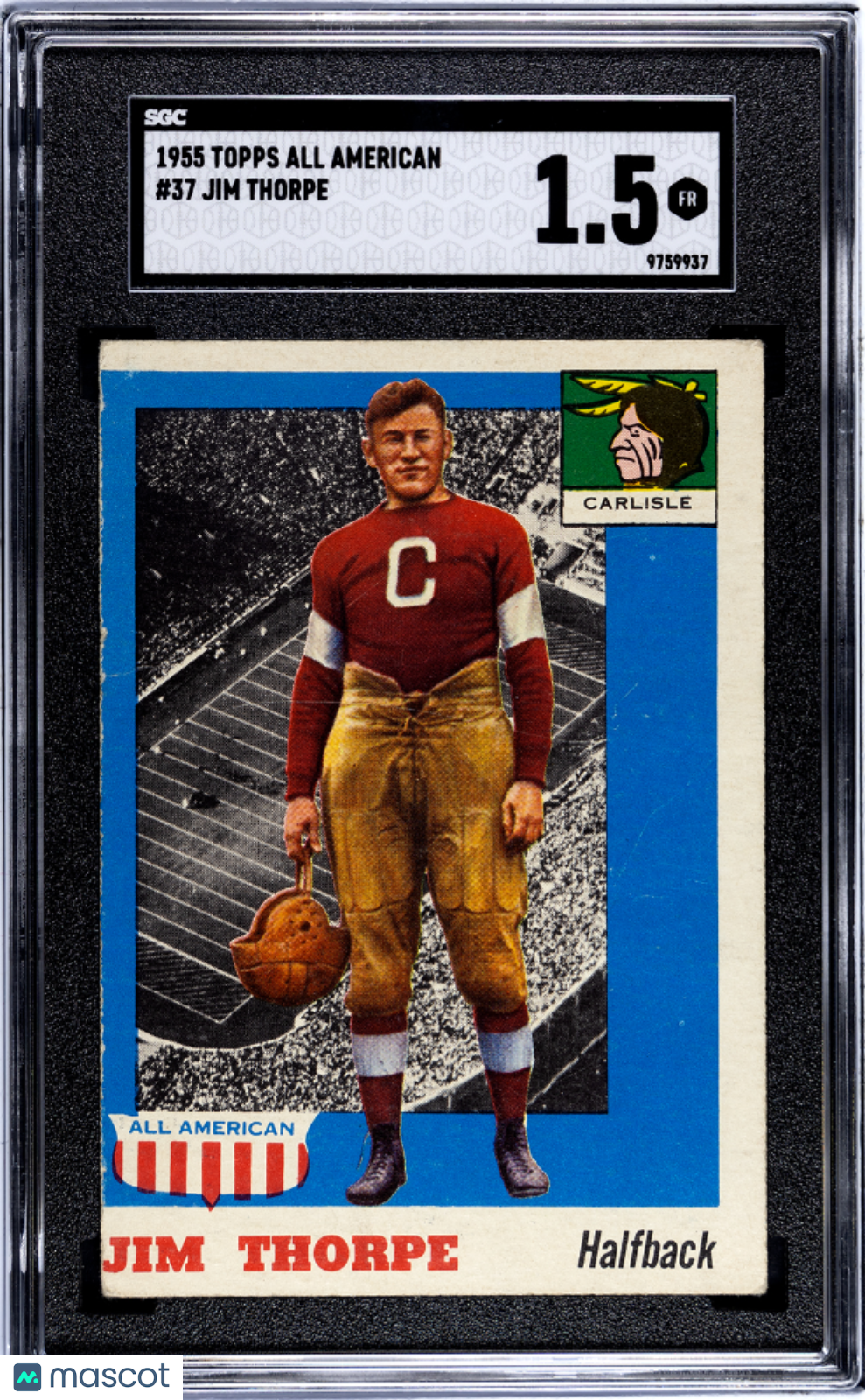1955 Topps All American Jim Thorpe #37 SGC 1.5