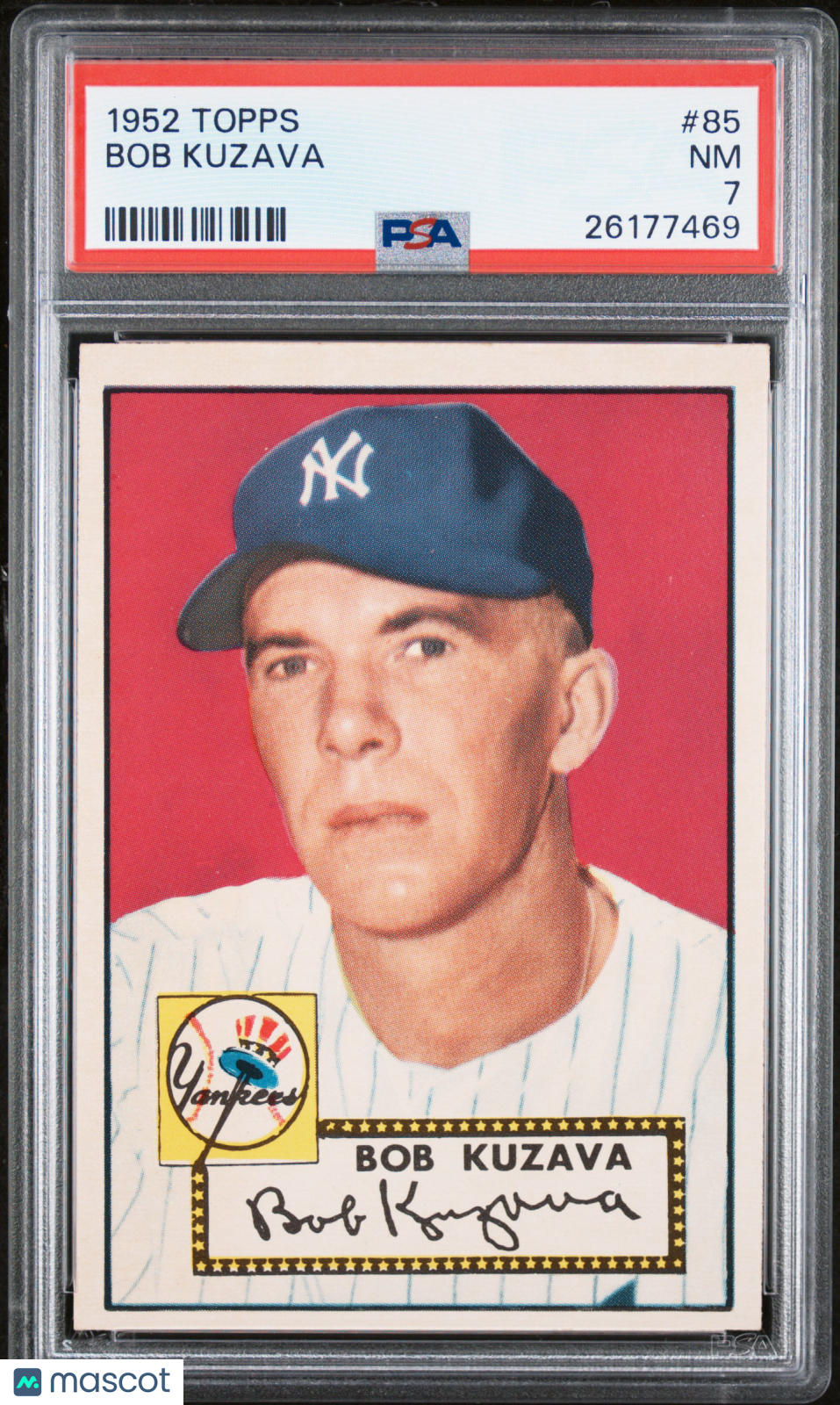 1952 Topps Bob Kuzava #85 PSA 7