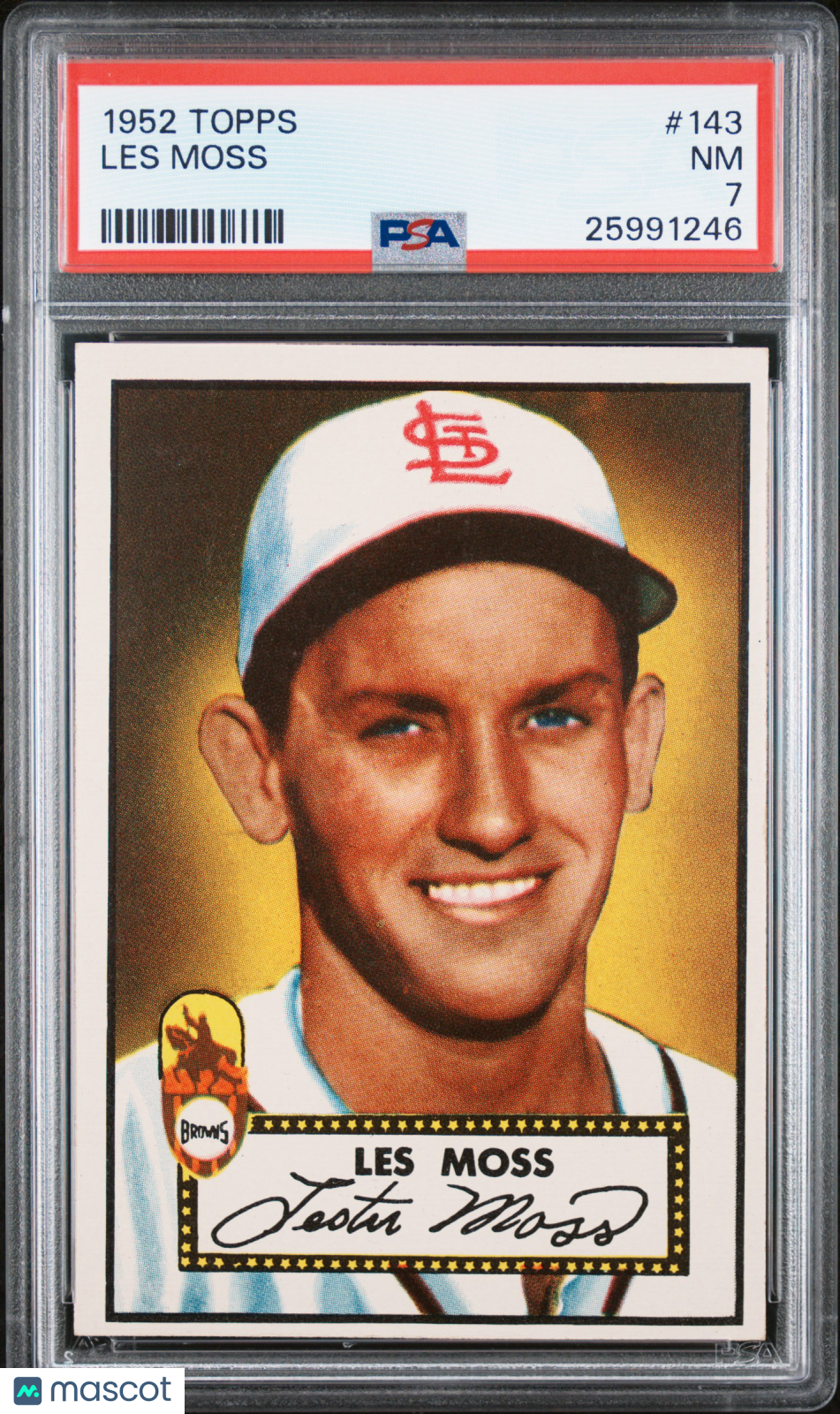 1952 Topps Les Moss #143 PSA 7