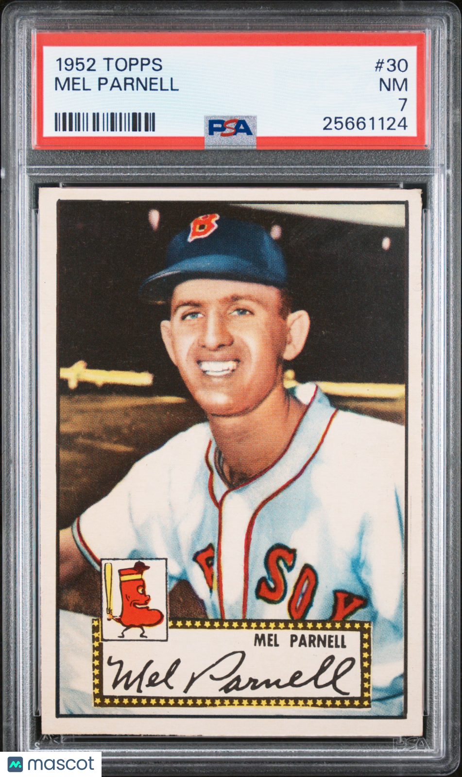 1952 Topps Mel Parnell #30 PSA 7