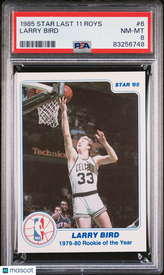 1985 Star Last 11 Roys Larry Bird #6 PSA 8