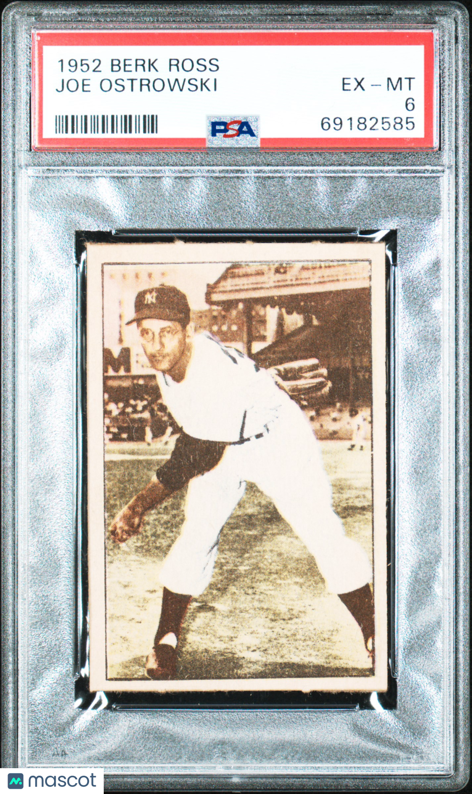 1952 Berk Ross Joe Ostrowski PSA 6