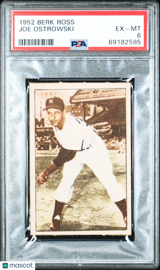 1952 Berk Ross Joe Ostrowski PSA 6
