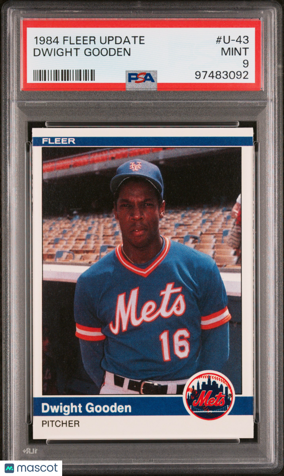 1984 Fleer Update Dwight Gooden #U-43 PSA 9