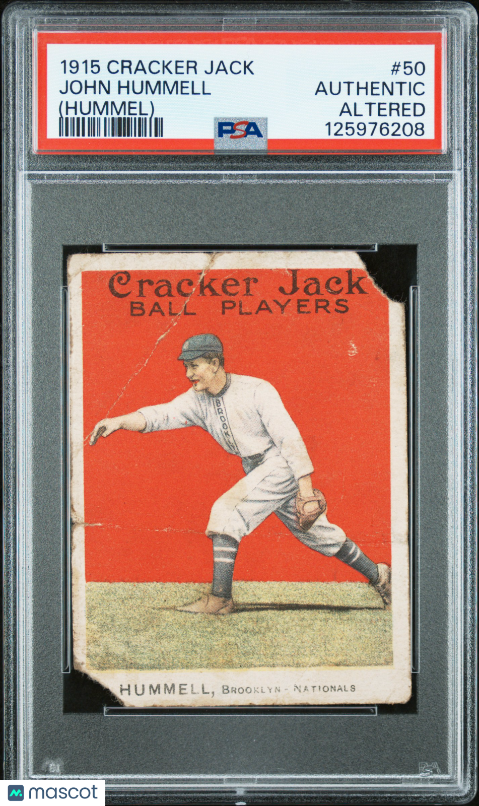 1915 Cracker Jack John Hummell #50 (Hummel) PSA A