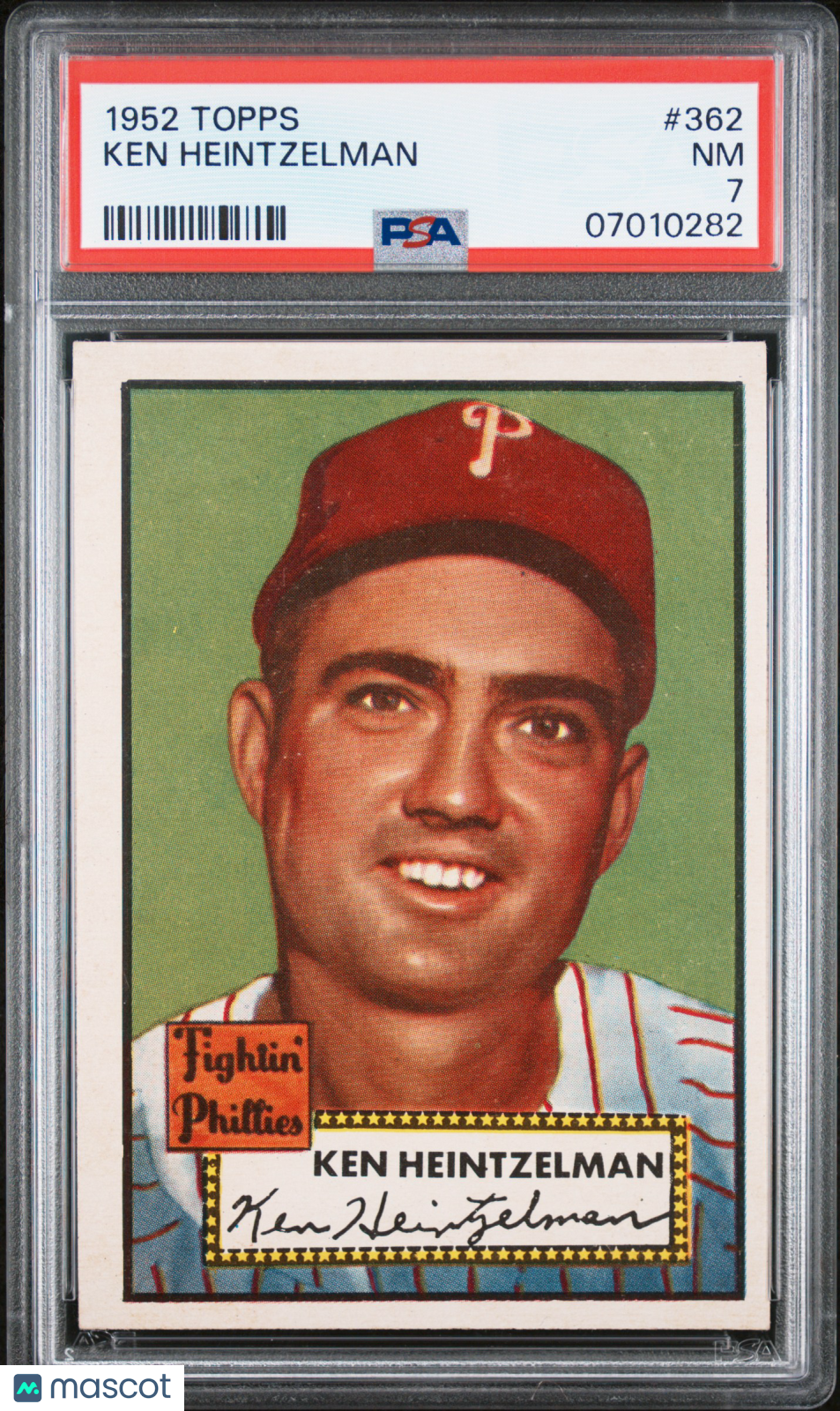 1952 Topps Ken Heintzelman #362 PSA 7