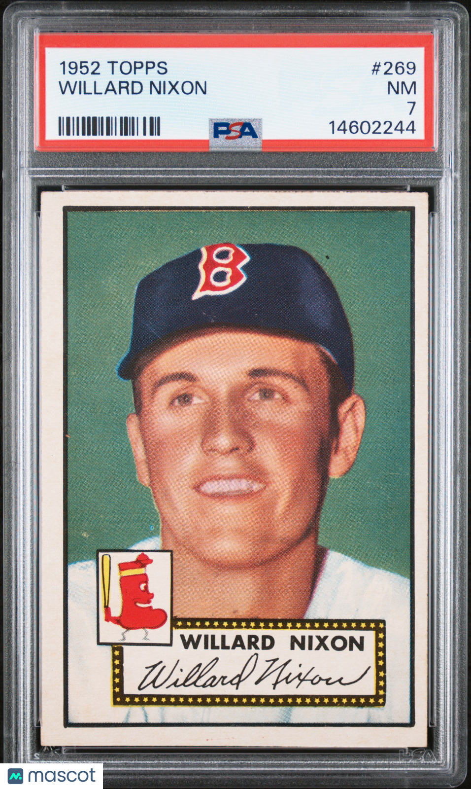 1952 Topps Willard Nixon #269 PSA 7