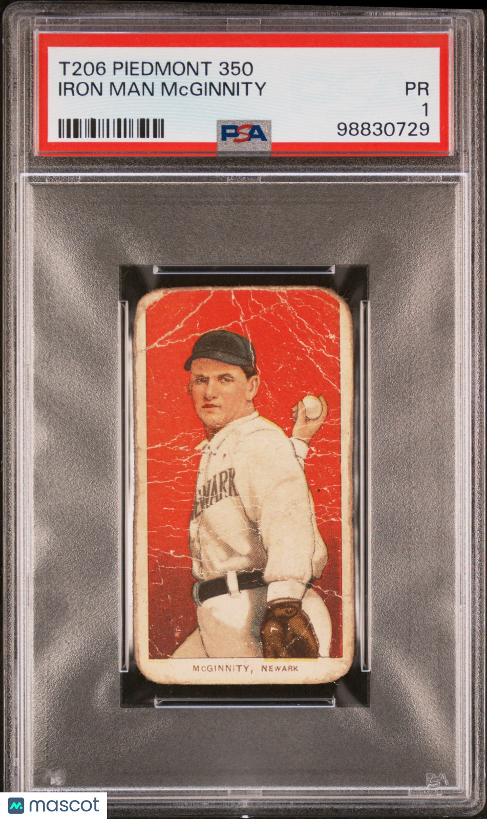 1909-11 T206 Piedmont 350 Iron Man Mcginnity PSA 1