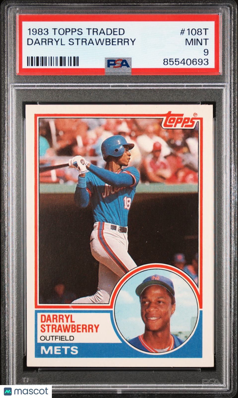 1983 Topps Traded Darryl Strawberry #108T PSA 9