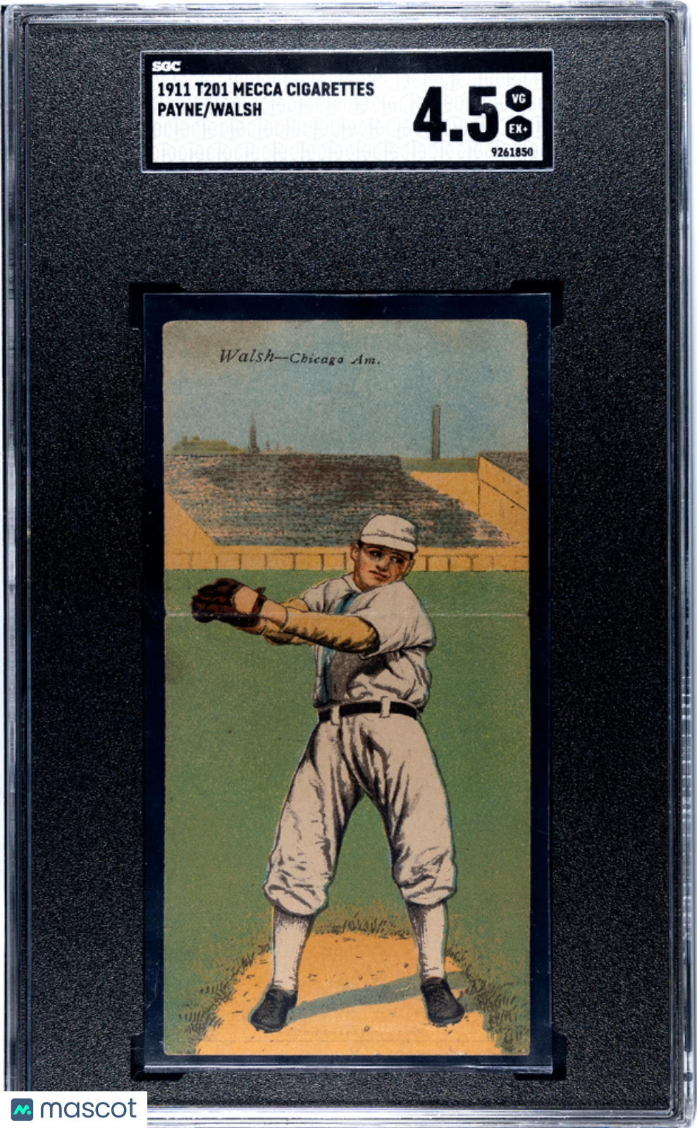 1911 T201 Mecca Cigarettes Walsh Payne SGC 4.5