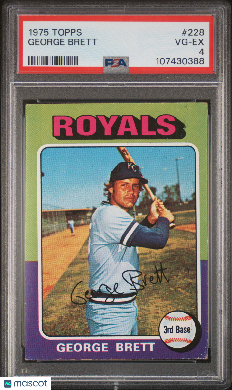 1975 Topps George Brett #228 PSA 4