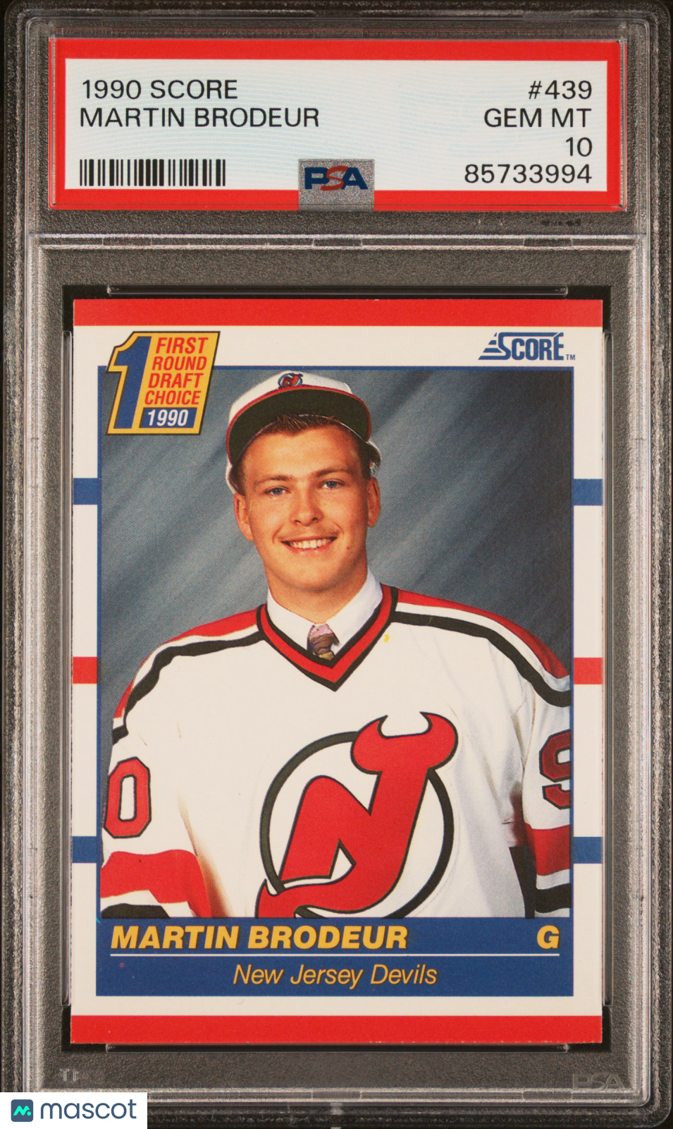 1990 Score Martin Brodeur #439 PSA 10