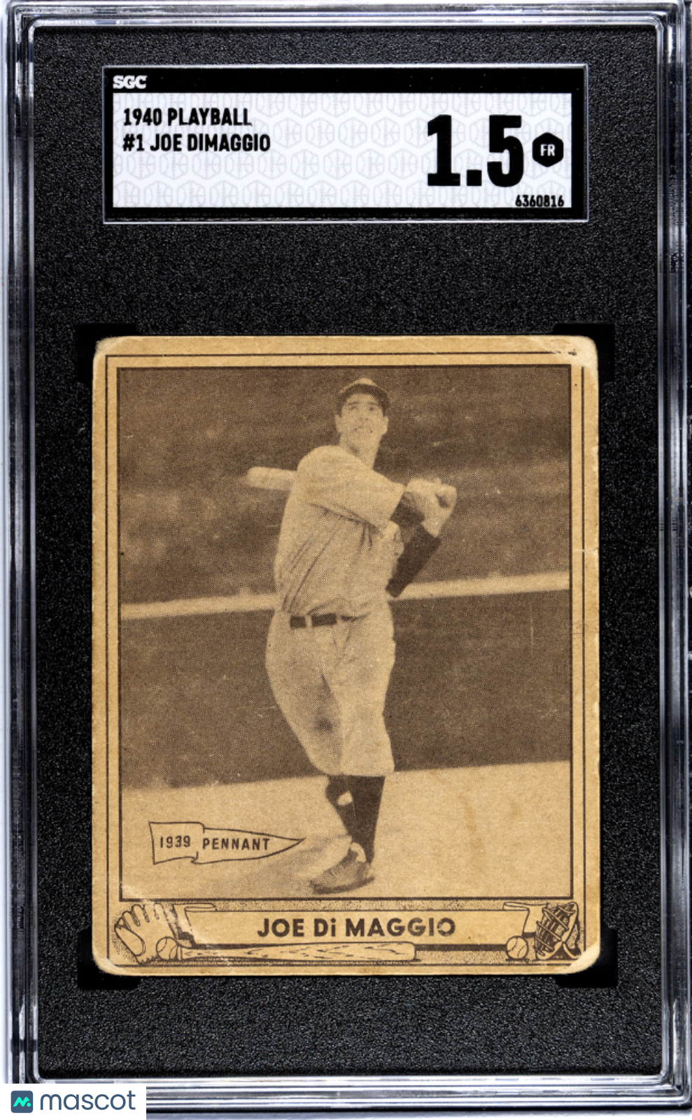 1940 Playball Joe Dimaggio #1 SGC 1.5
