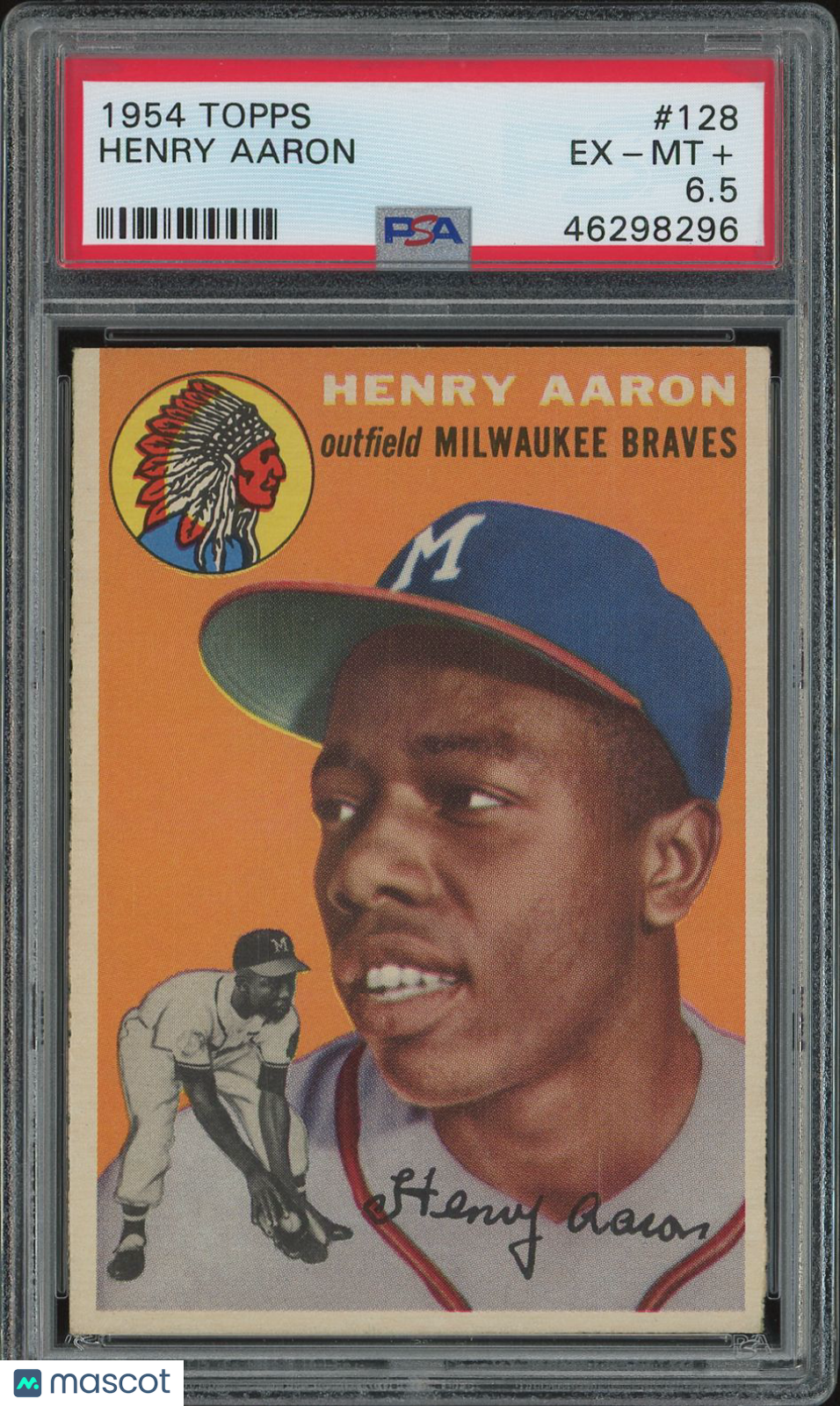 1954 Topps Henry Aaron #128 PSA 6.5