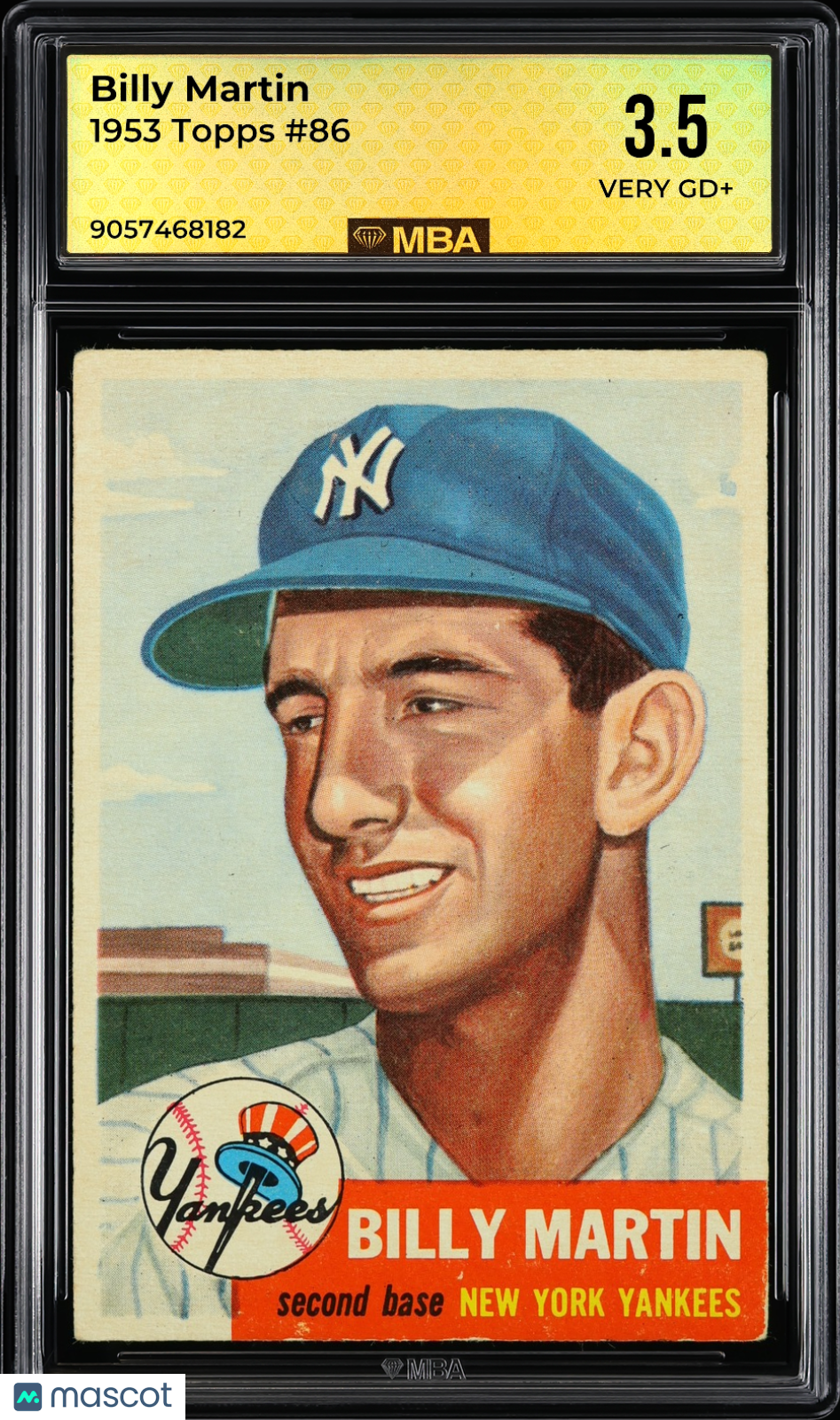 1953 Topps Billy Martin #86 MBA 3.5