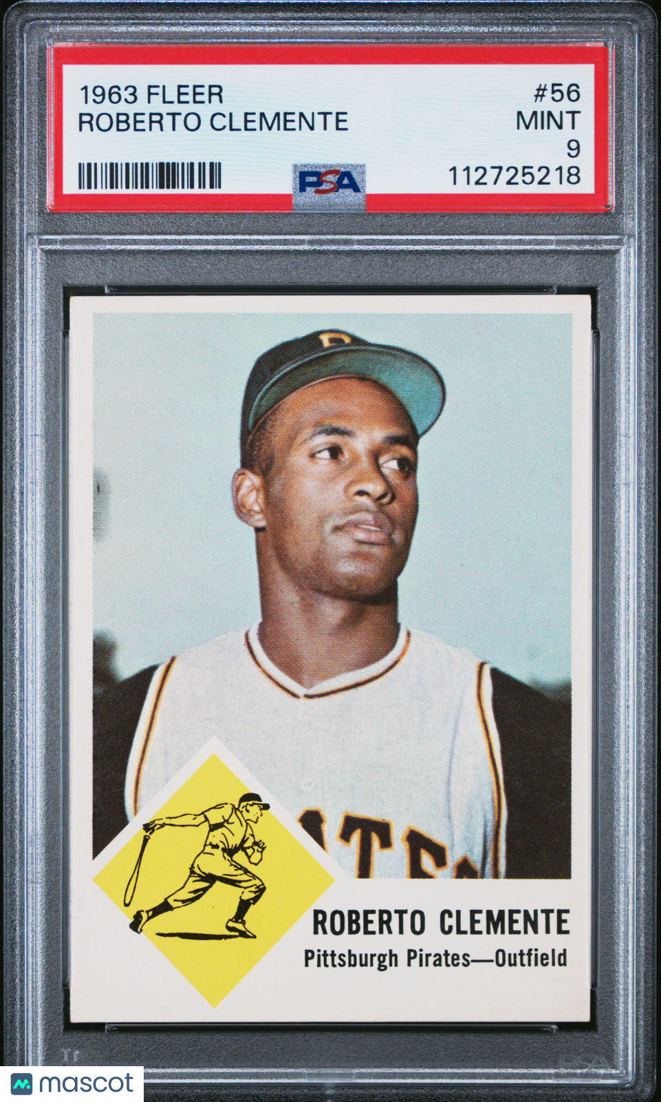 1963 Fleer Roberto Clemente #56 PSA 9