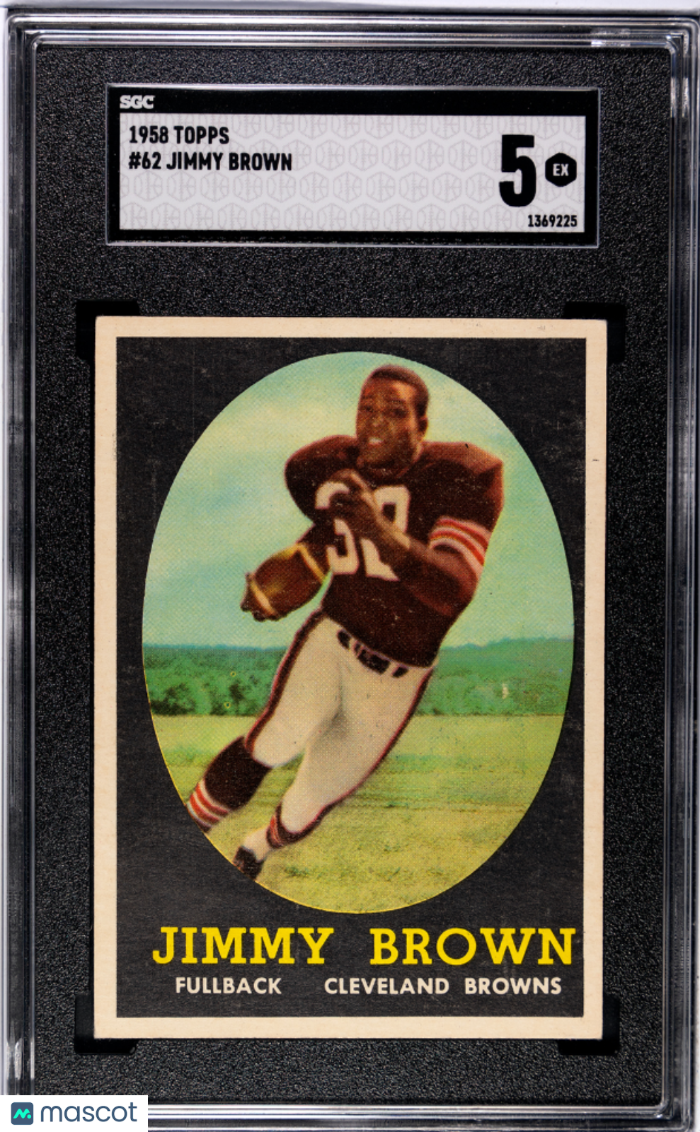 1958 Topps Jimmy Brown #62 SGC 5