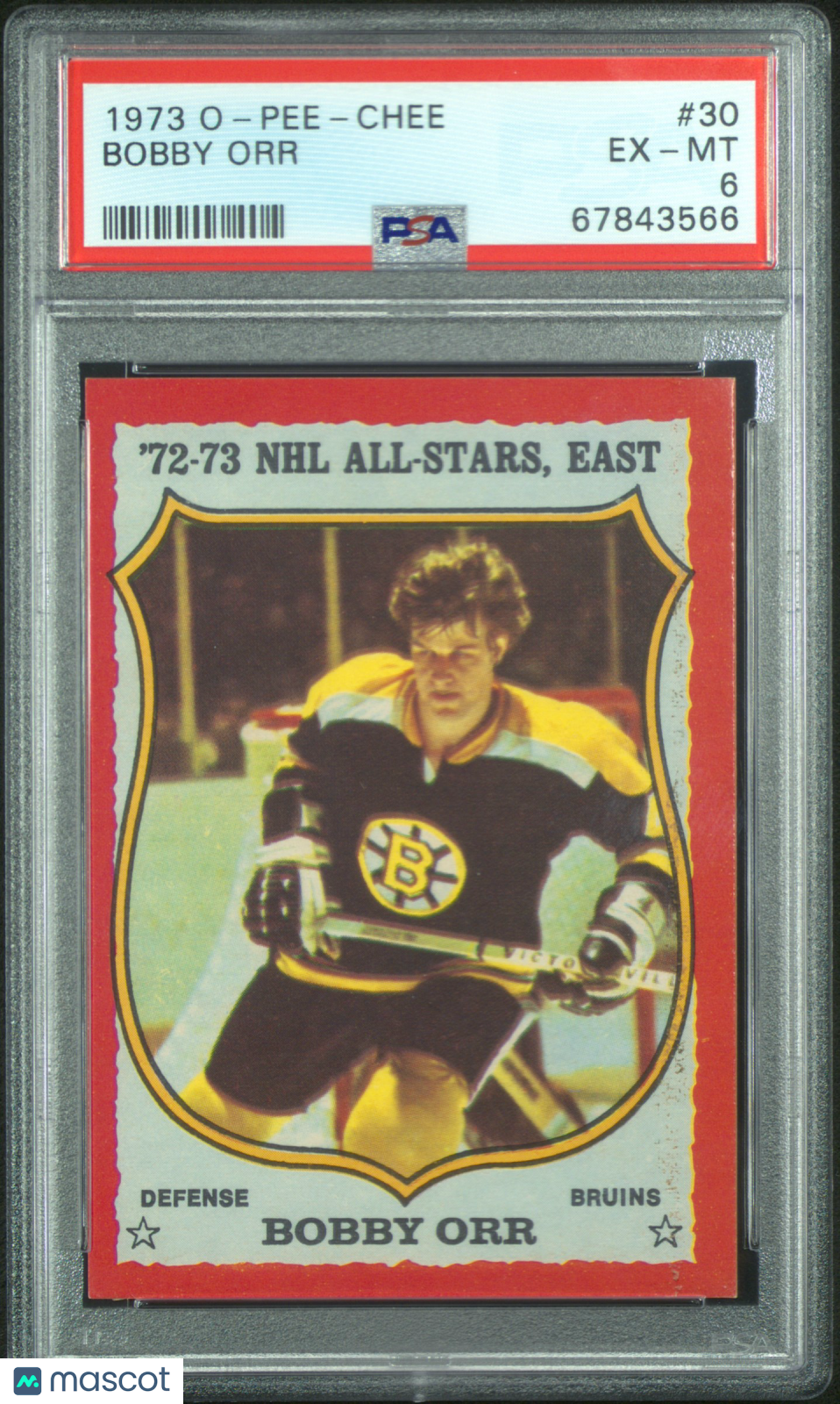 1973 O-Pee-Chee Bobby Orr #30 PSA 6