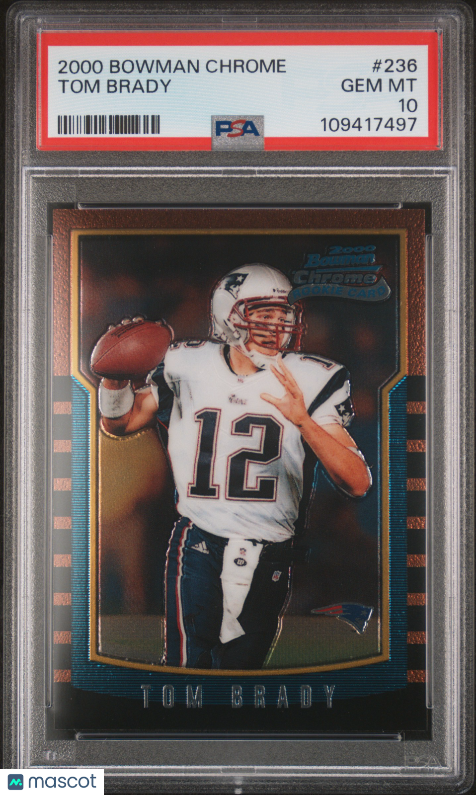 2000 Bowman Chrome Tom Brady #236 PSA 10