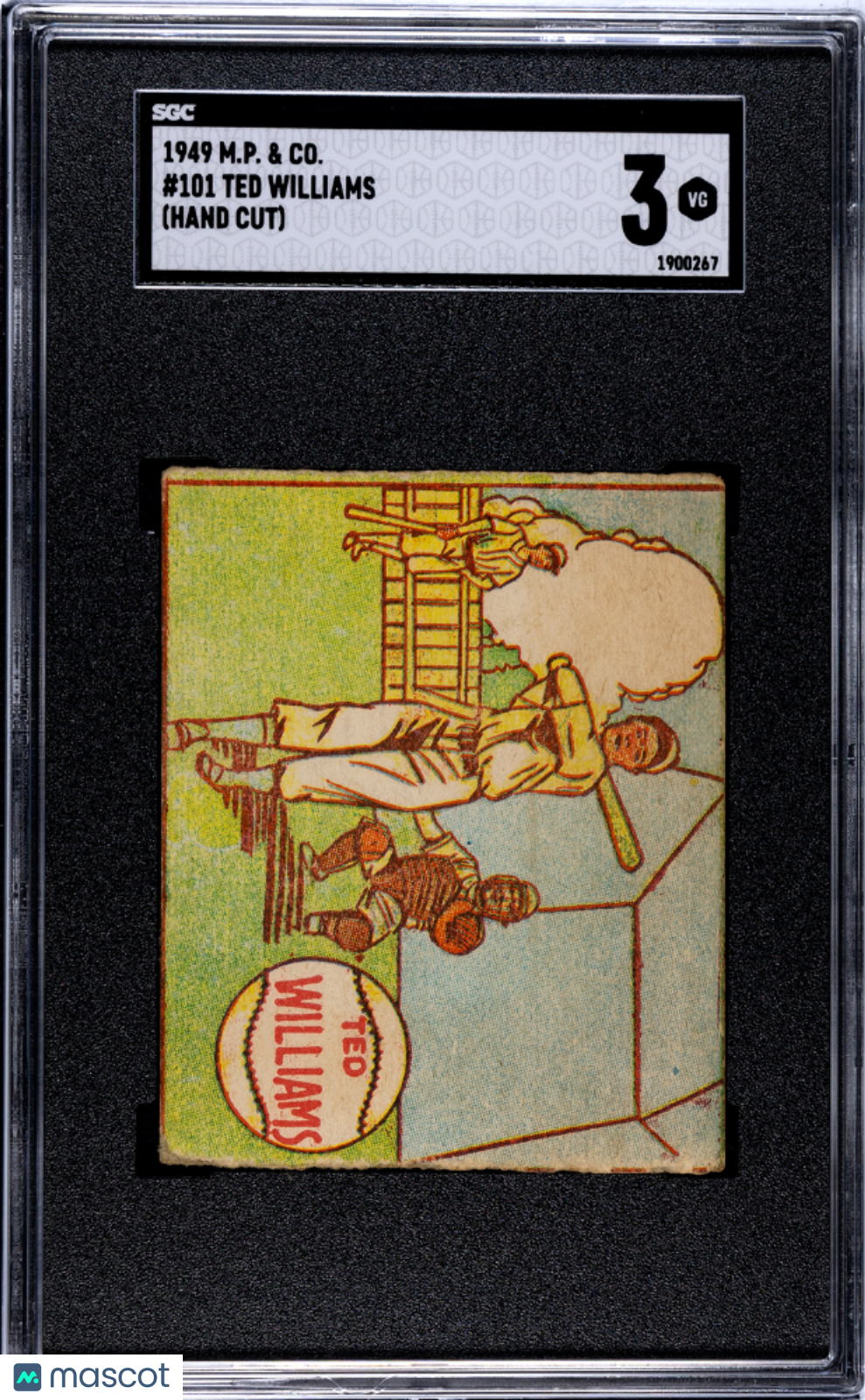 1949 M.P. & Co. Ted Williams #101 SGC 3