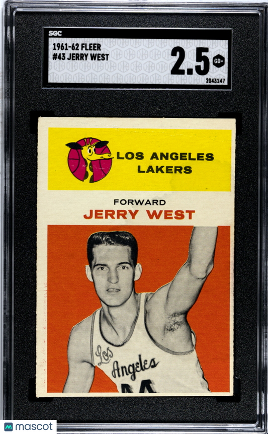 1961 Fleer Jerry West #43 SGC 2.5