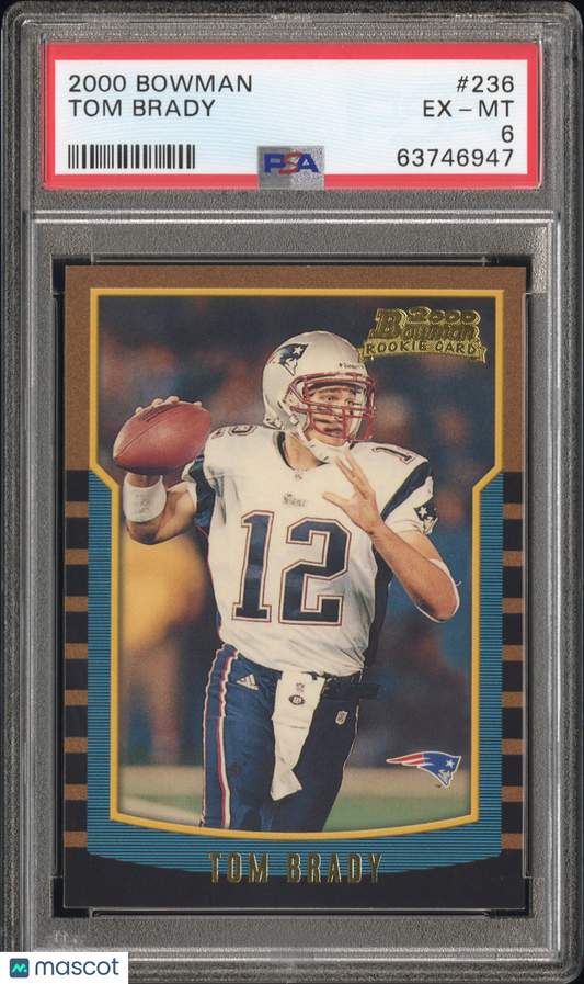 2000 Bowman Tom Brady #236 PSA 6