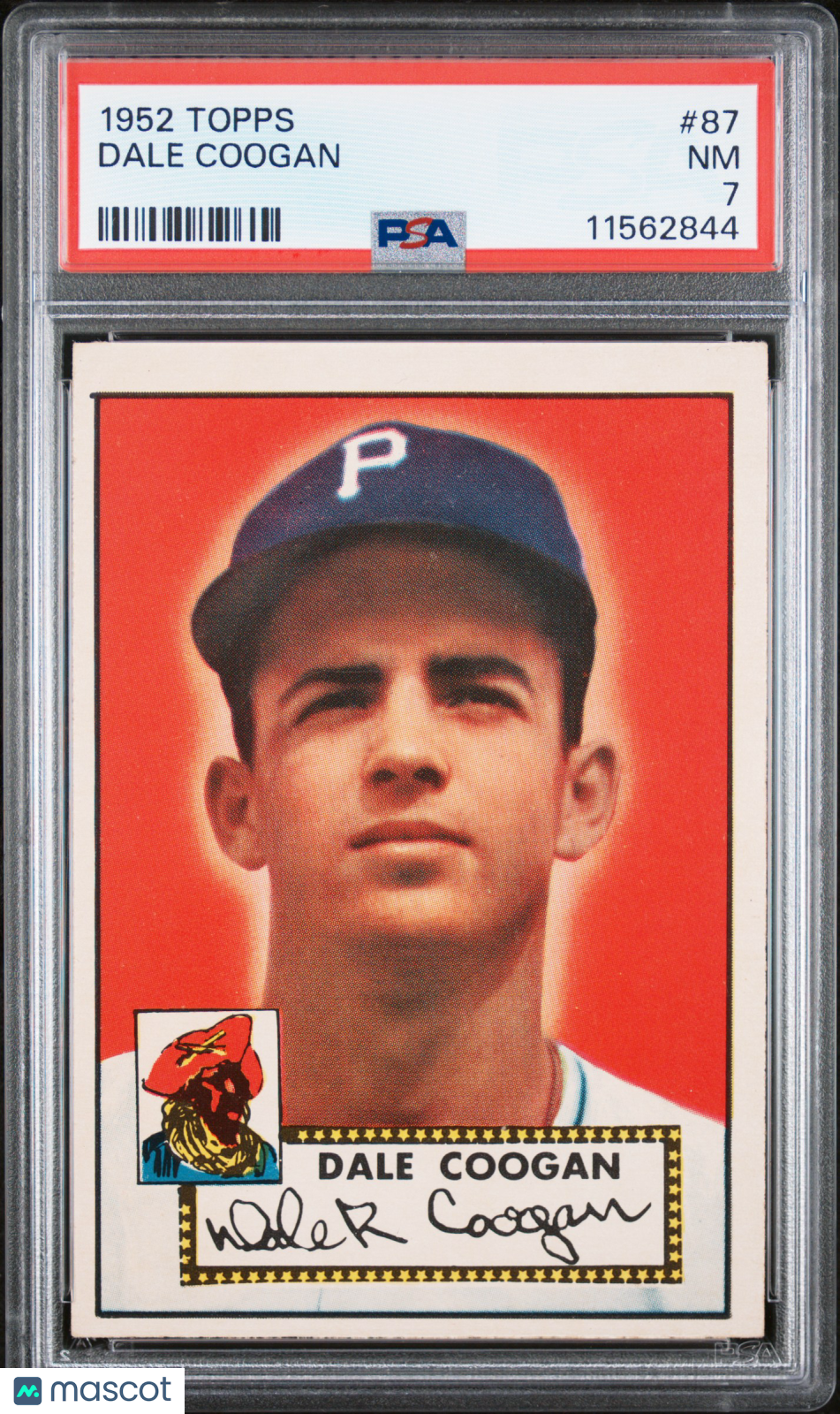 1952 Topps Dale Coogan #87 PSA 7