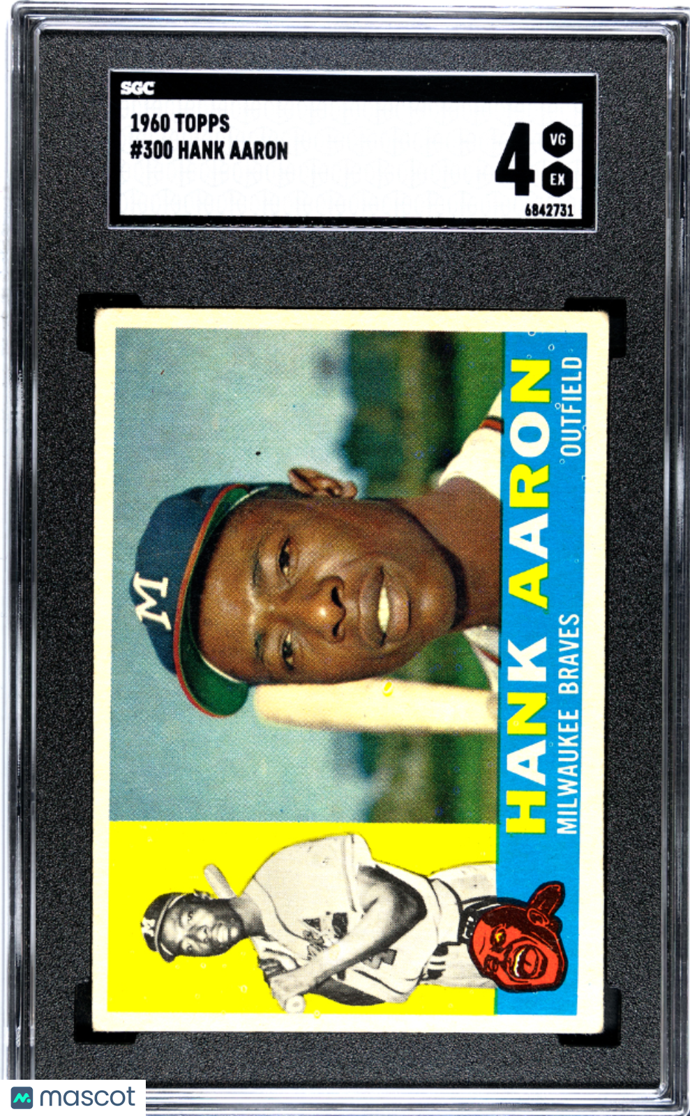 1960 Topps Hank Aaron #300 SGC 4